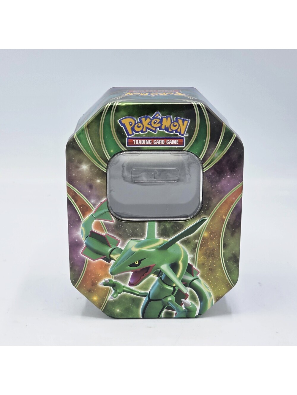 2015 Pokemon TCG Powers Beyond Rayquaza - Collectible EMPTY Tin Card Storage Box